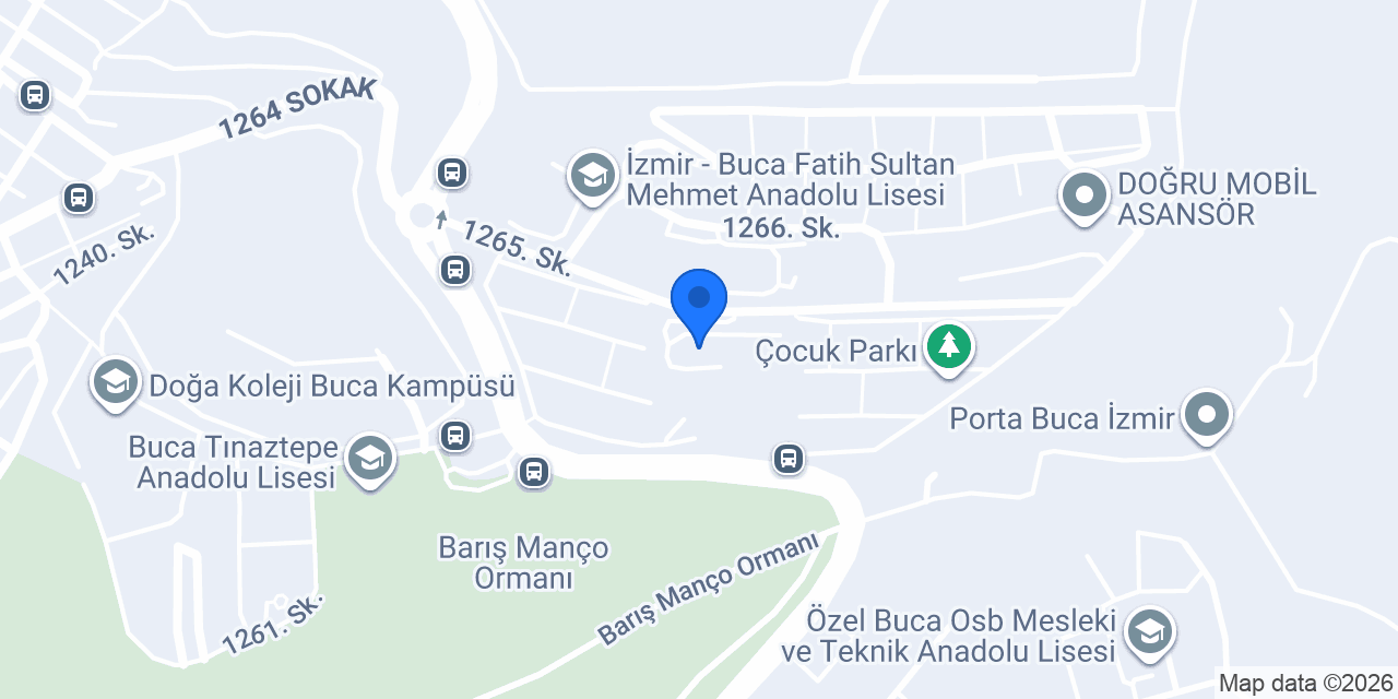 Buca Toki Turgut Özal ortaokulu konumu