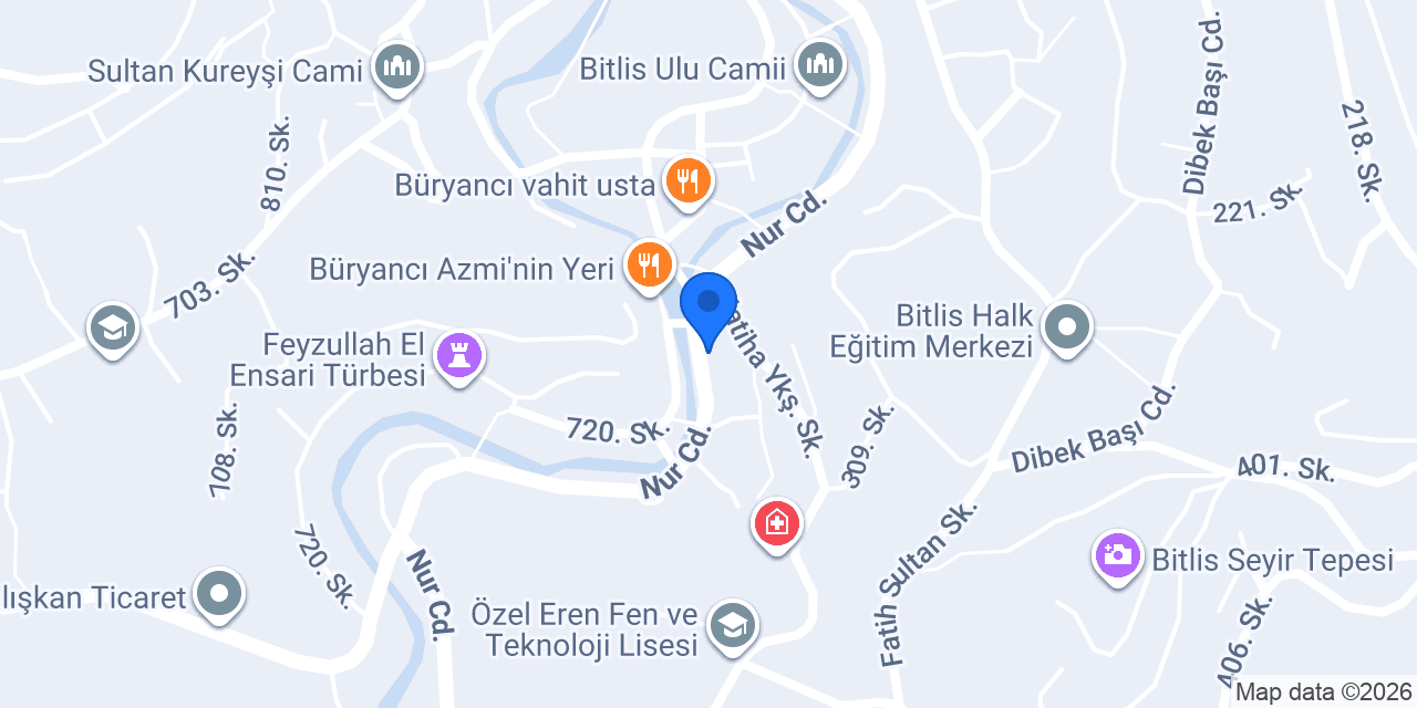 Han Hamamı konumu