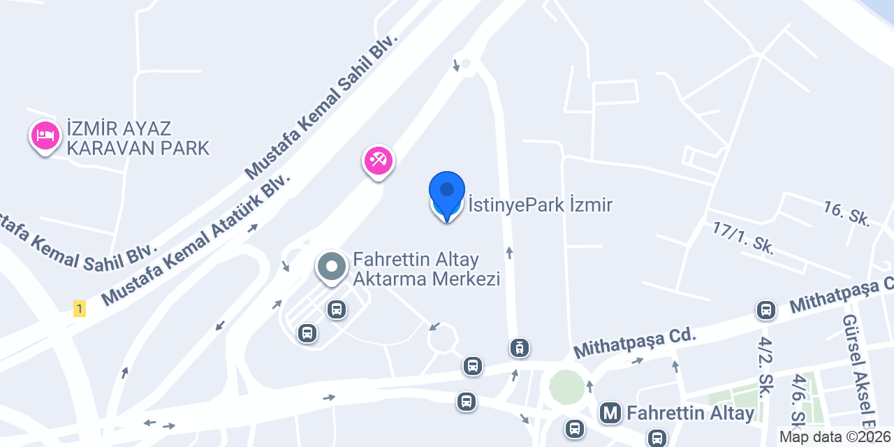 İstinyePark İzmir konumu