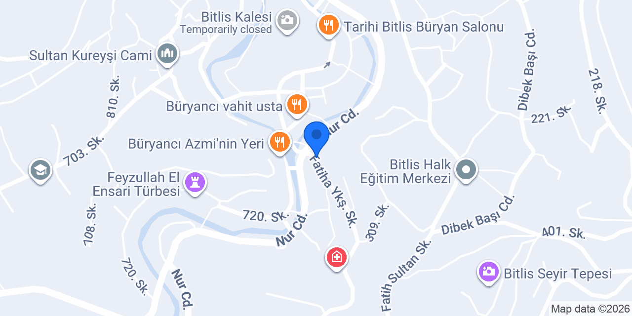 Bitlis Çilingir, Anahtarcı, Gençoğlu Teknik, Tarım Makineleri Satış ve Servis, Nalbur, Elektrik,Elektronik konumu