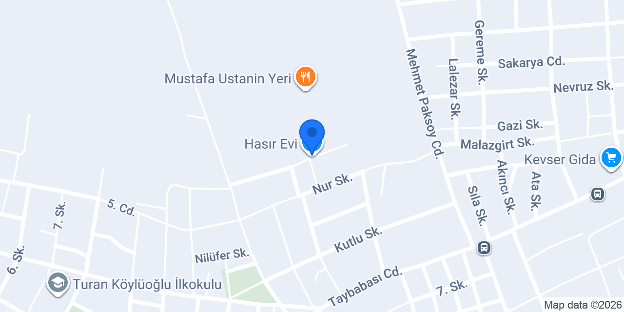 Hasır Evi konumu