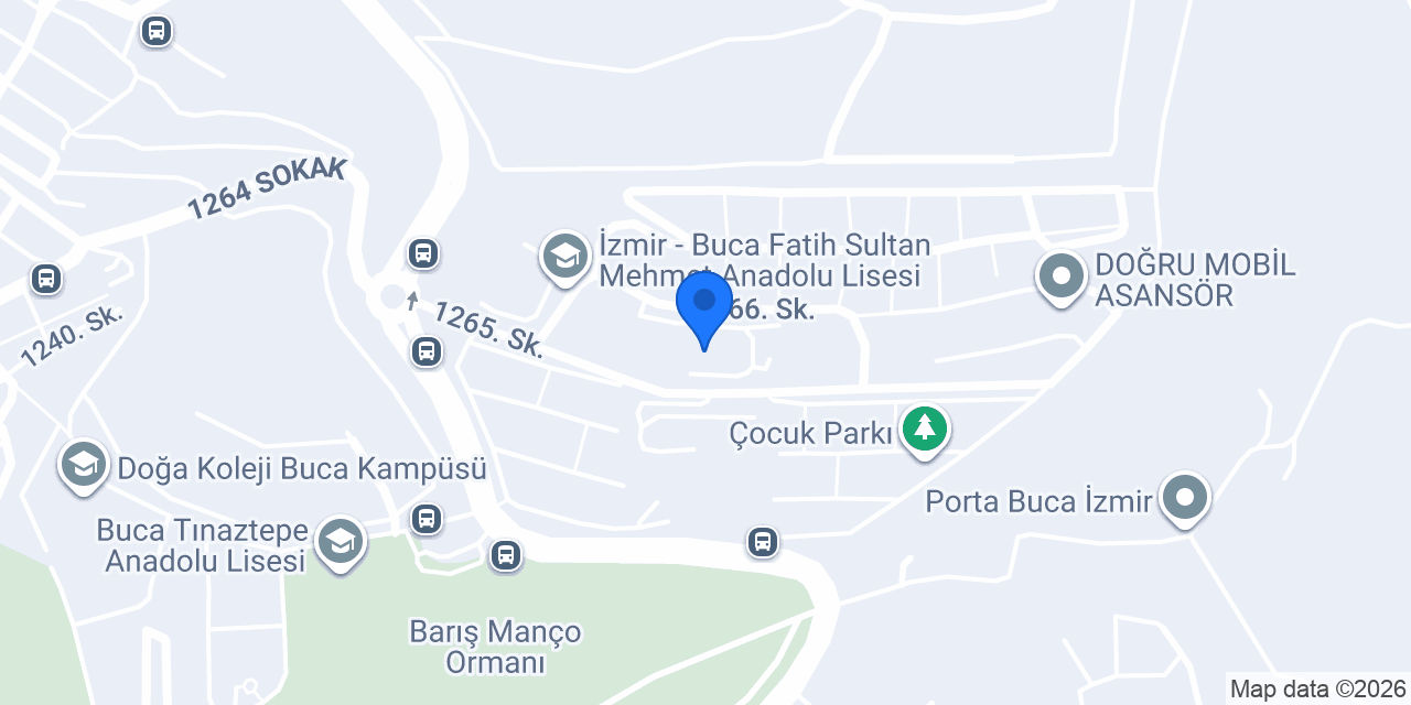 Barış Gross Market Buca Toki konumu
