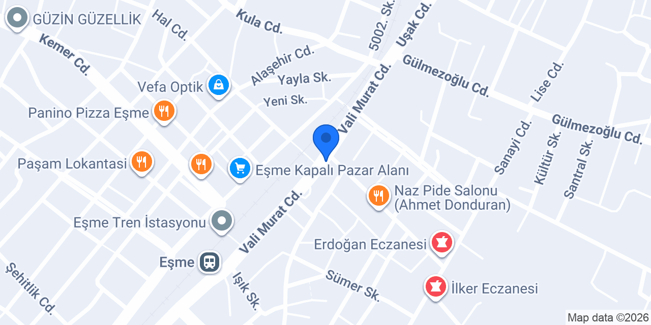 Eşme Kız Yurdu konumu