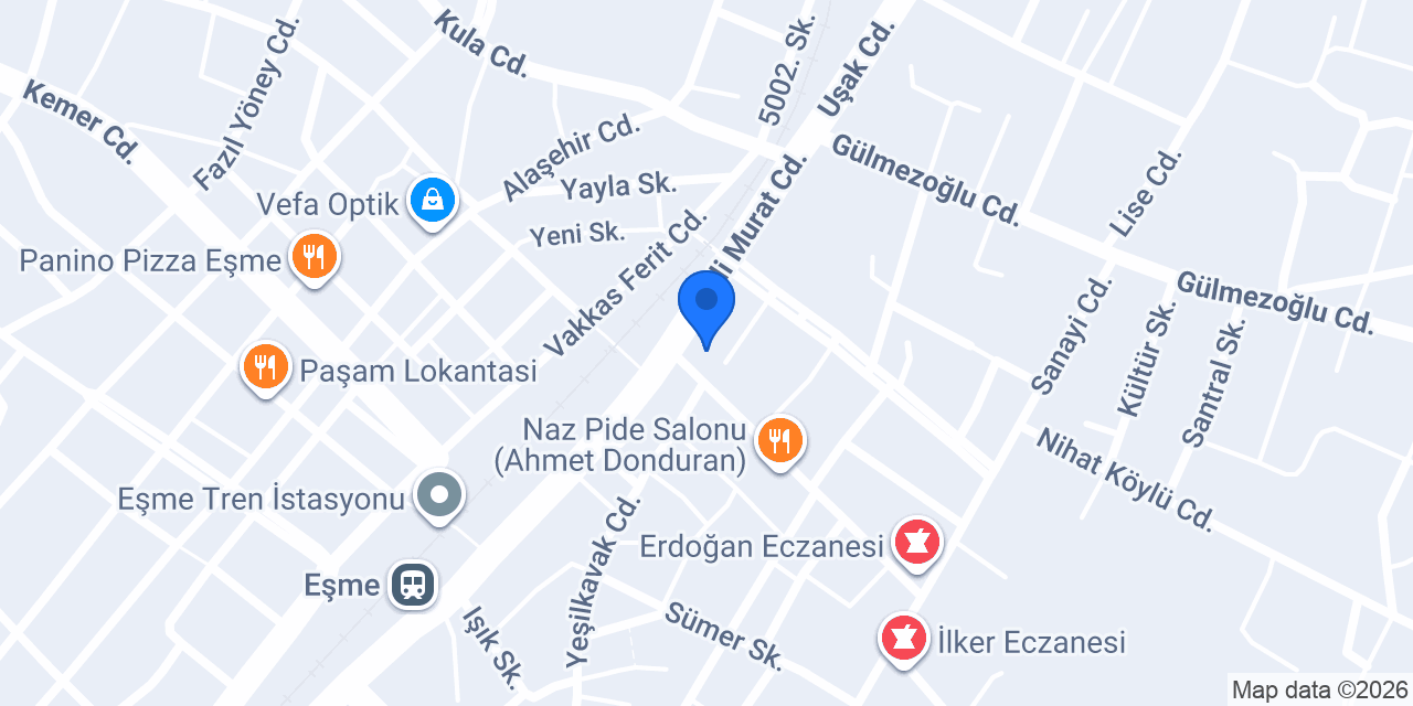 Halkbank Eşme Şubesi konumu