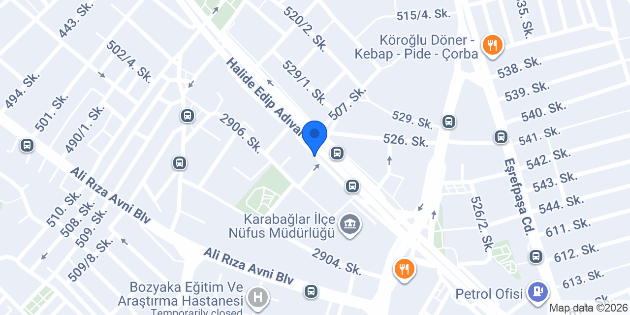 Nöron Psikiyatri Dal Merkezi konumu