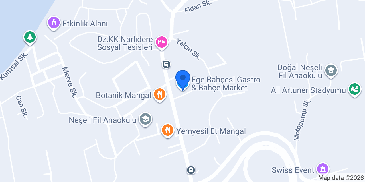 Ege Bahçesi Gastro & Bahçe Market konumu
