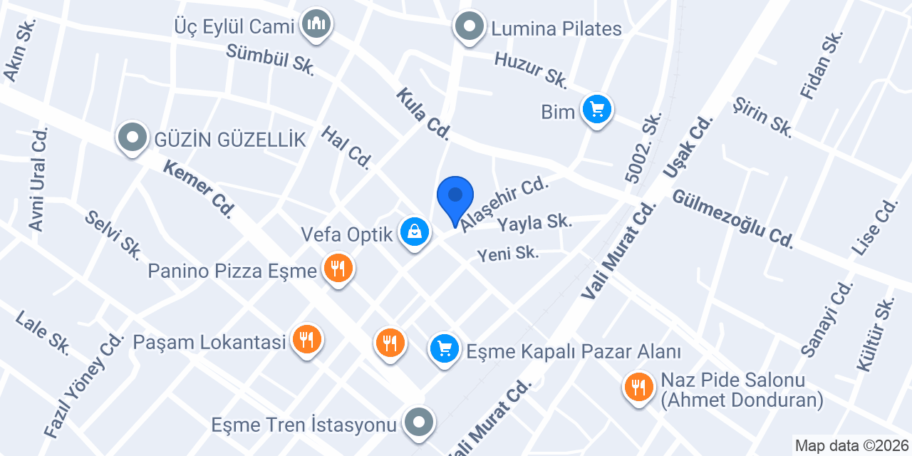 Künter Çiçekçilik konumu
