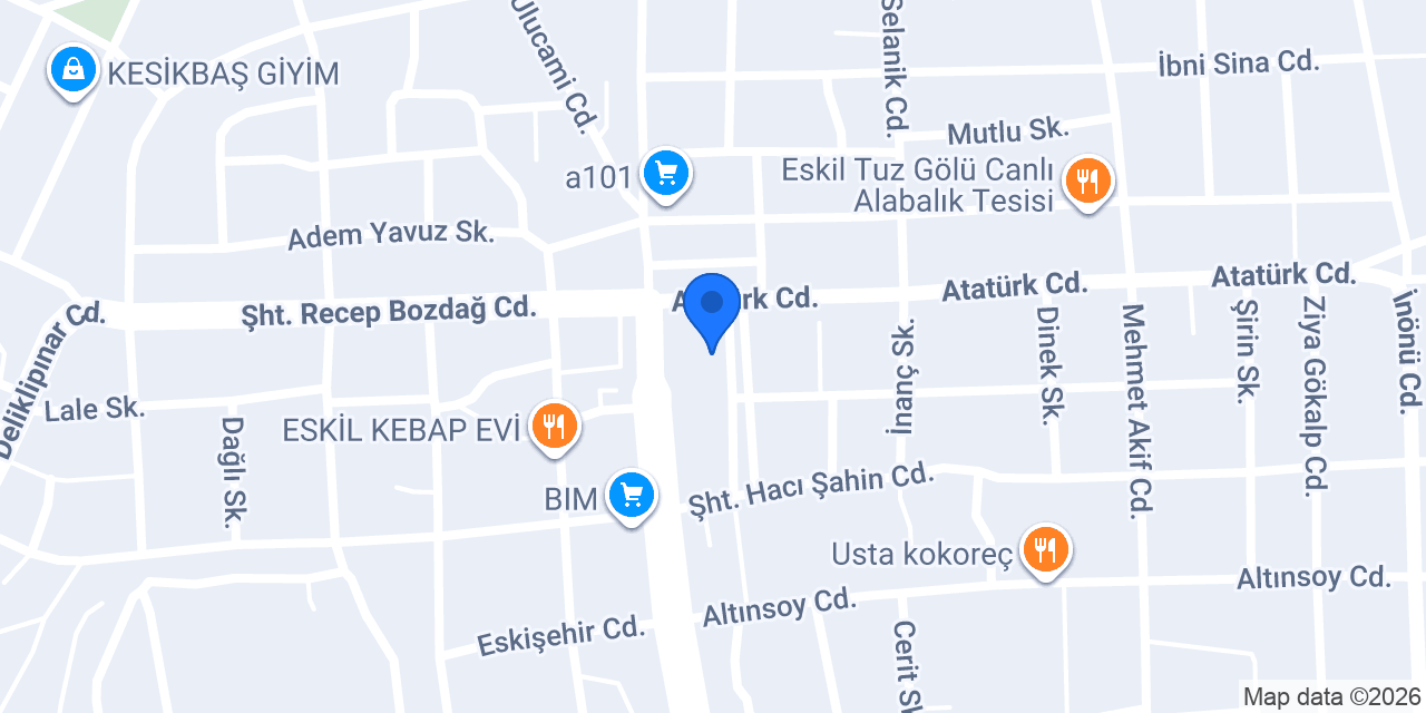 Akra Pastanesi konumu