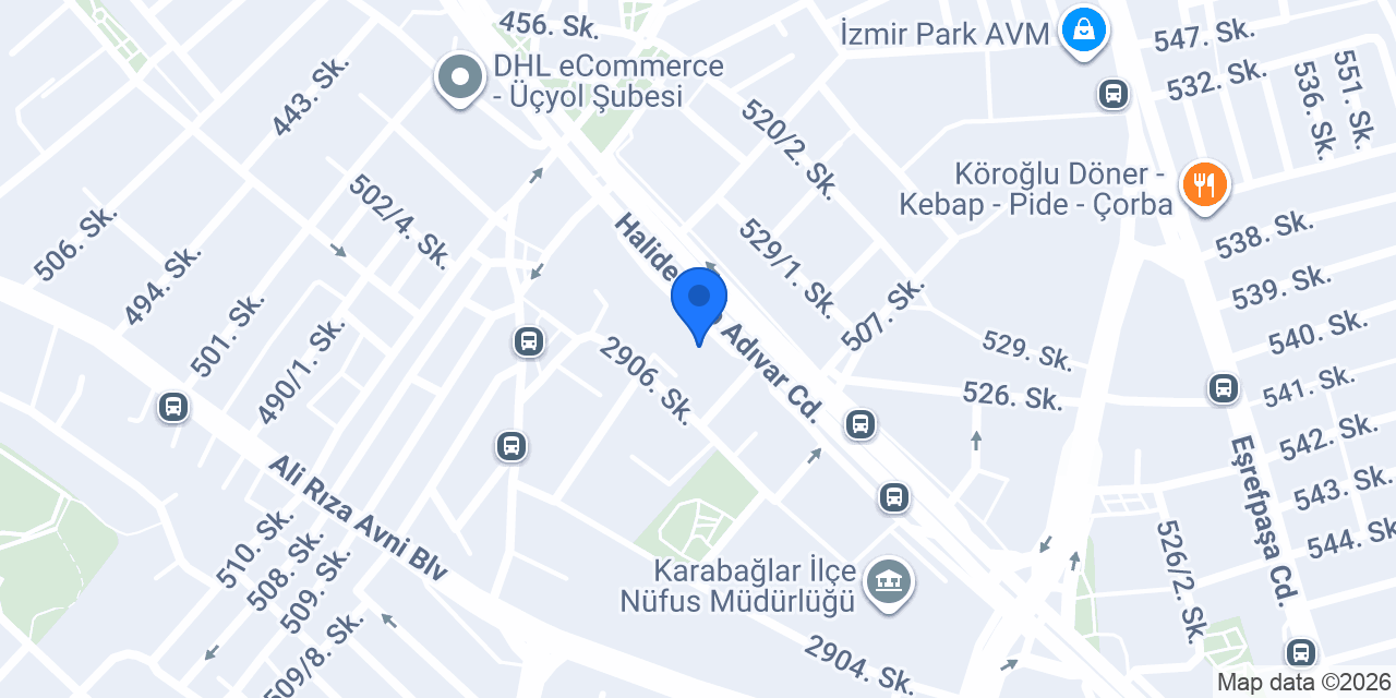Mavi Zambak Eczanesi konumu