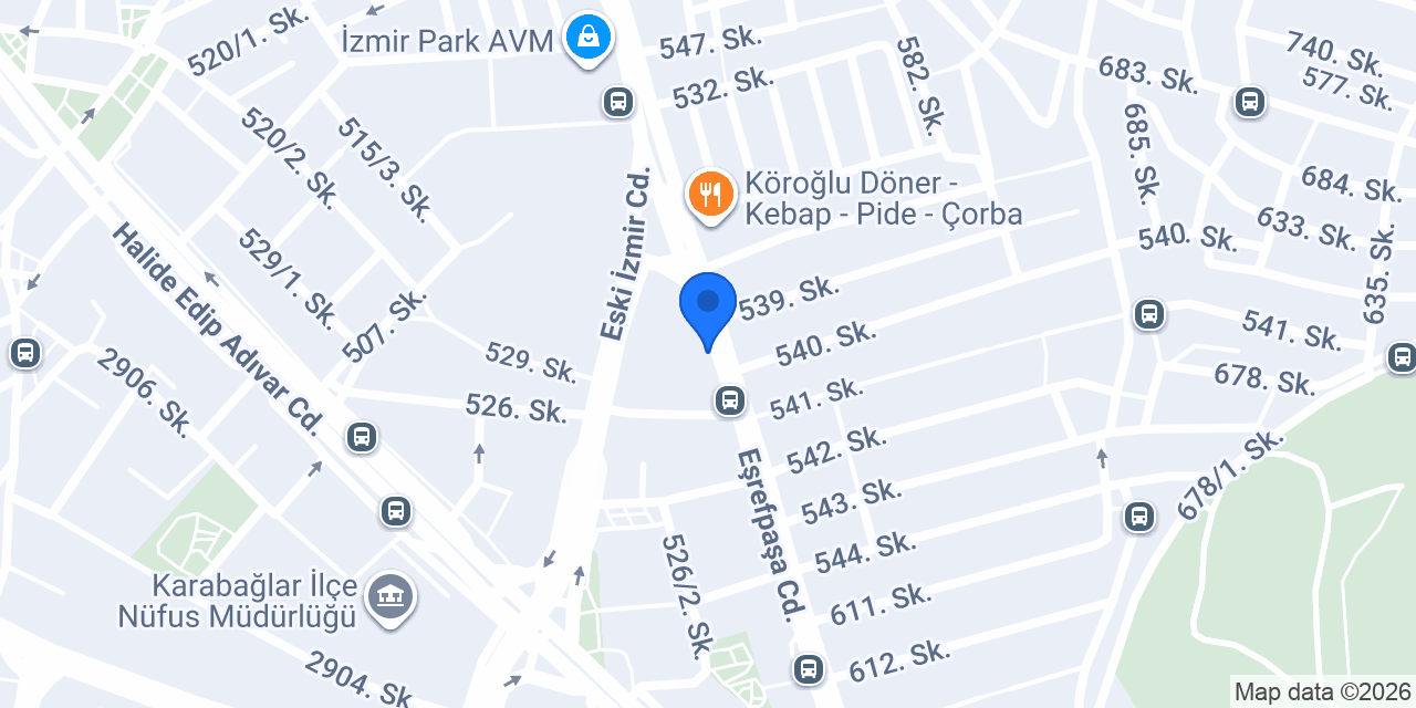 Ervada Mobilya konumu
