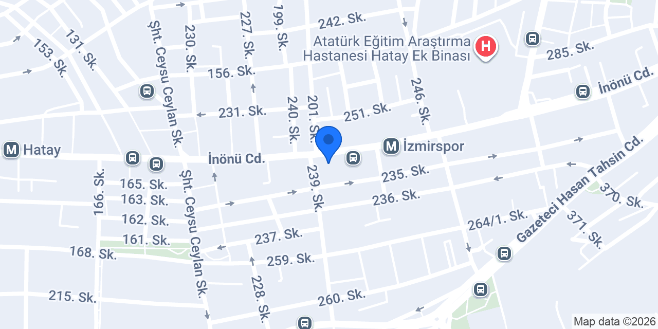 Hatay Parfümeri konumu
