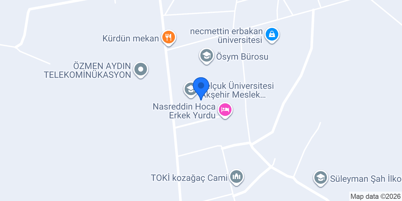 Akşehir Myo konumu
