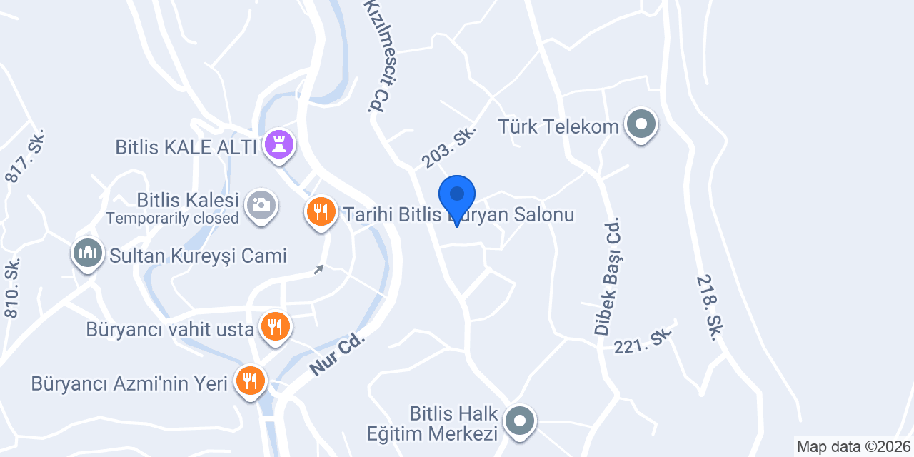 Bitlis Tandır Evi konumu