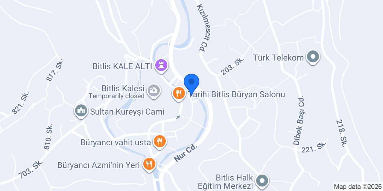 Ptt - Bitlis Şb. konumu