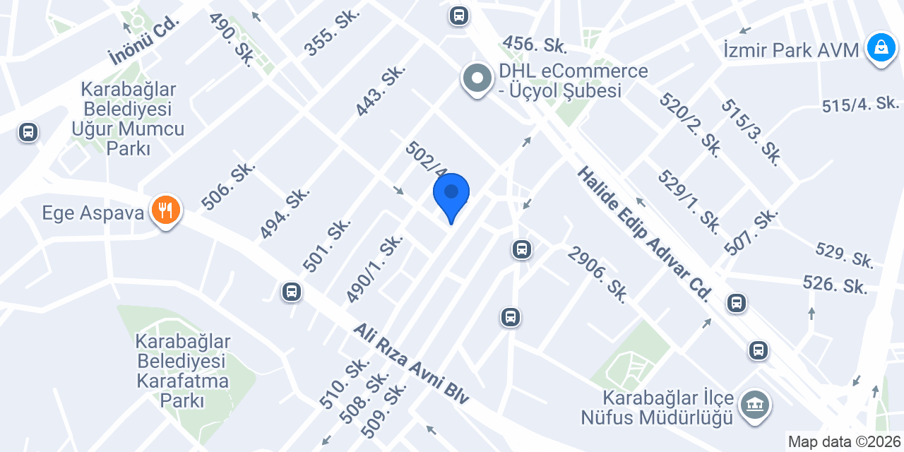 Öncü Mobilya konumu