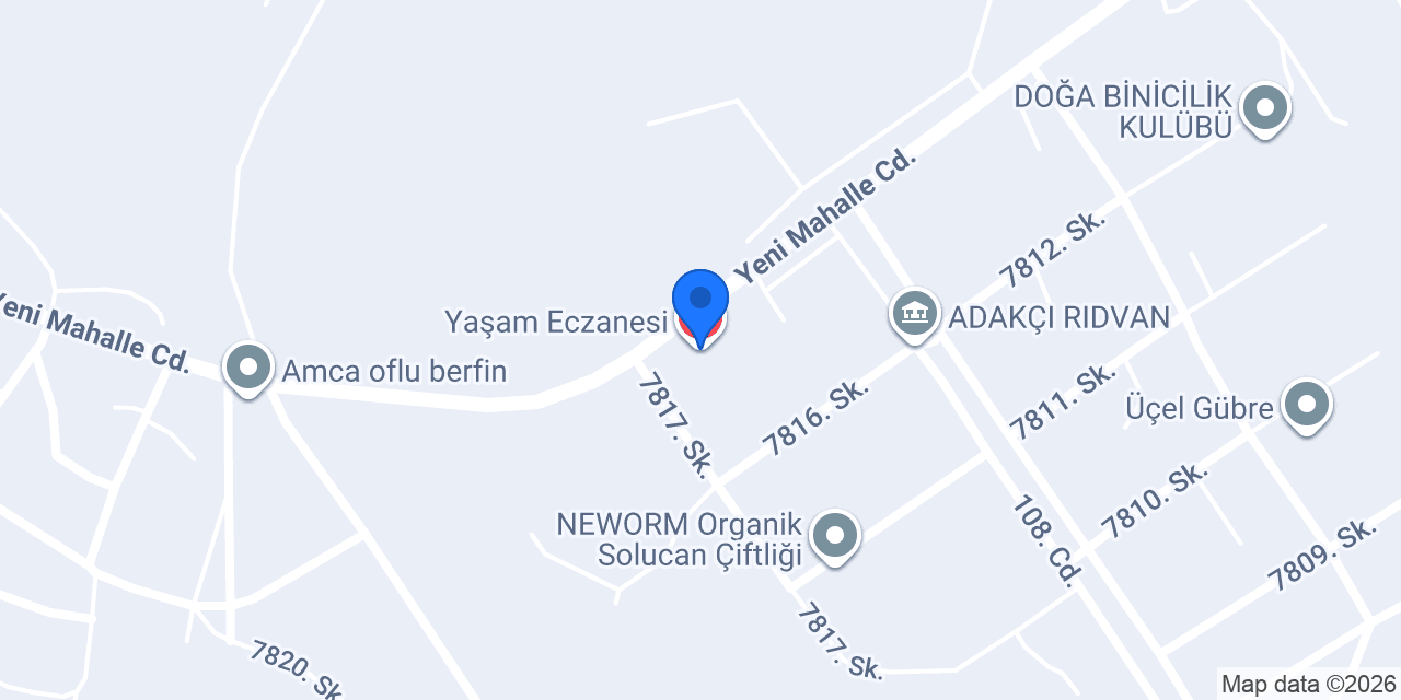 Yaşam Eczanesi konumu