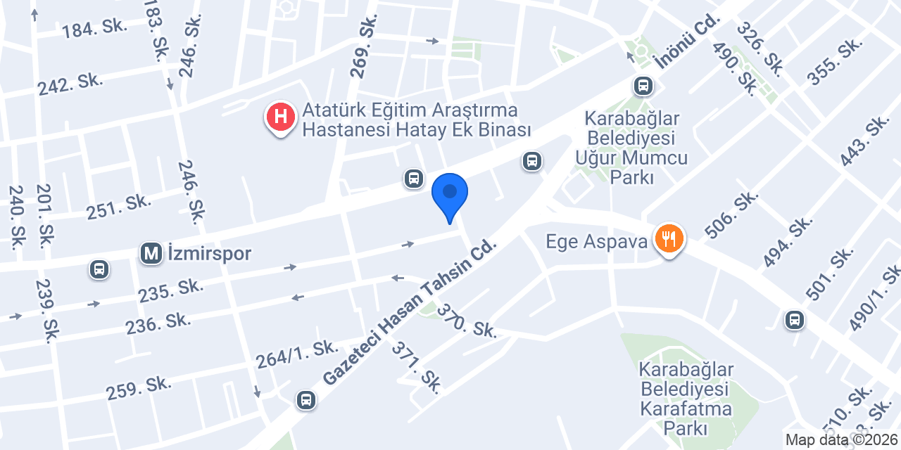 Hatay İtfaiye Grubu konumu