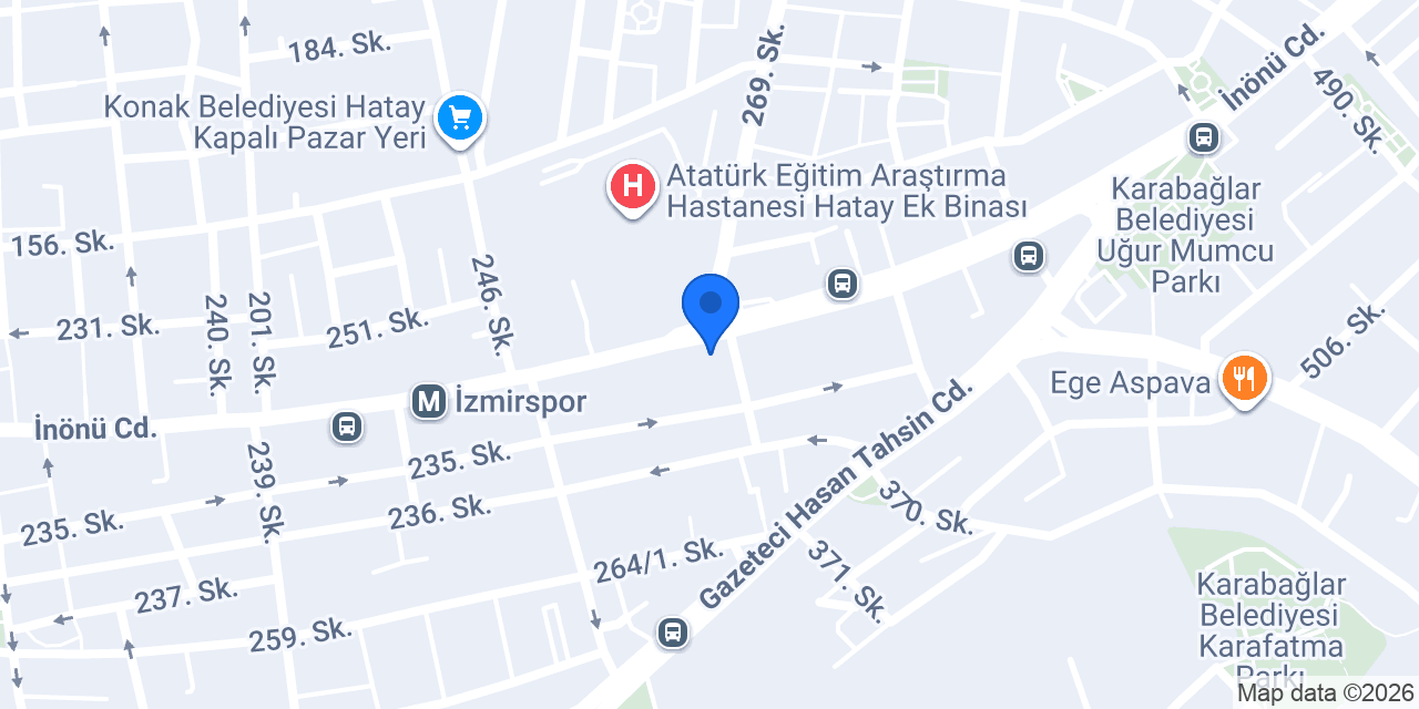 DenizBank Hatay İzmir Şubesi konumu