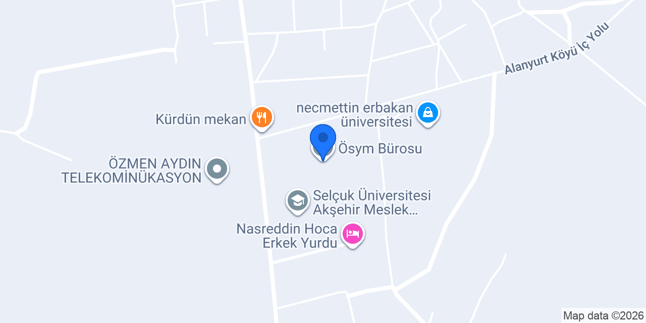 Ösym Bürosu konumu