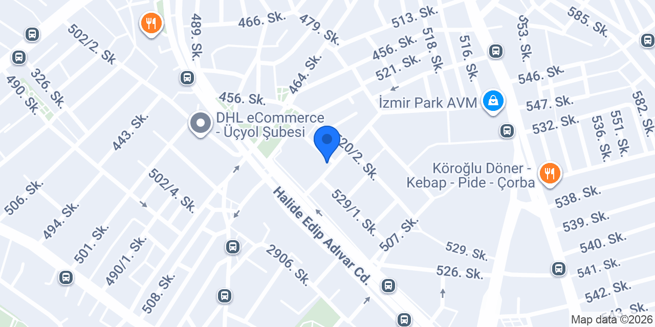 Sürat Kargo Üçyol Şube konumu