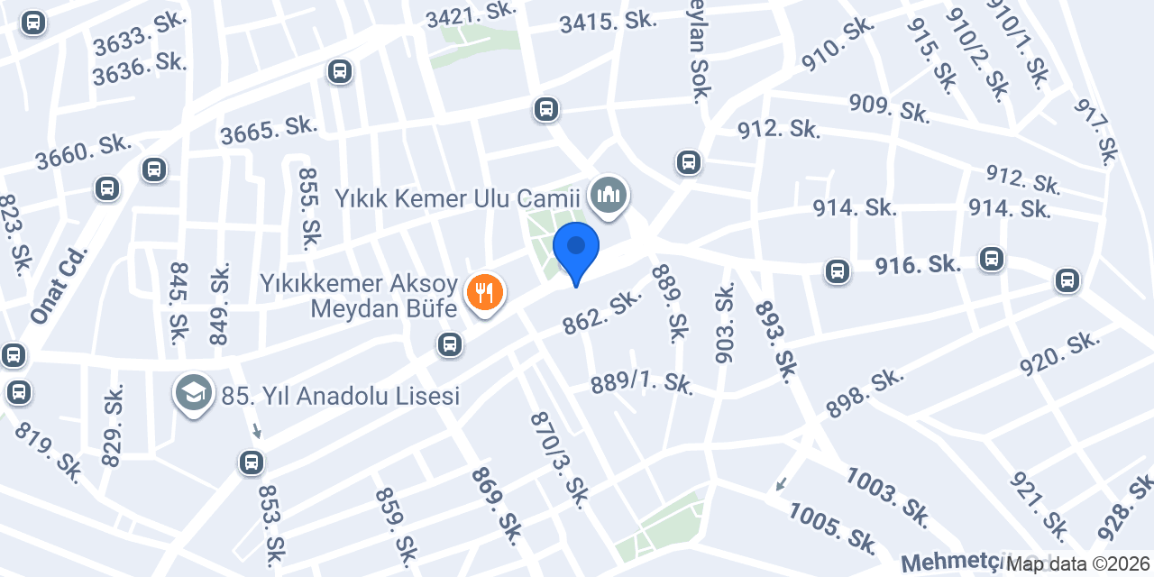 Eczane Yıkıkkemer konumu