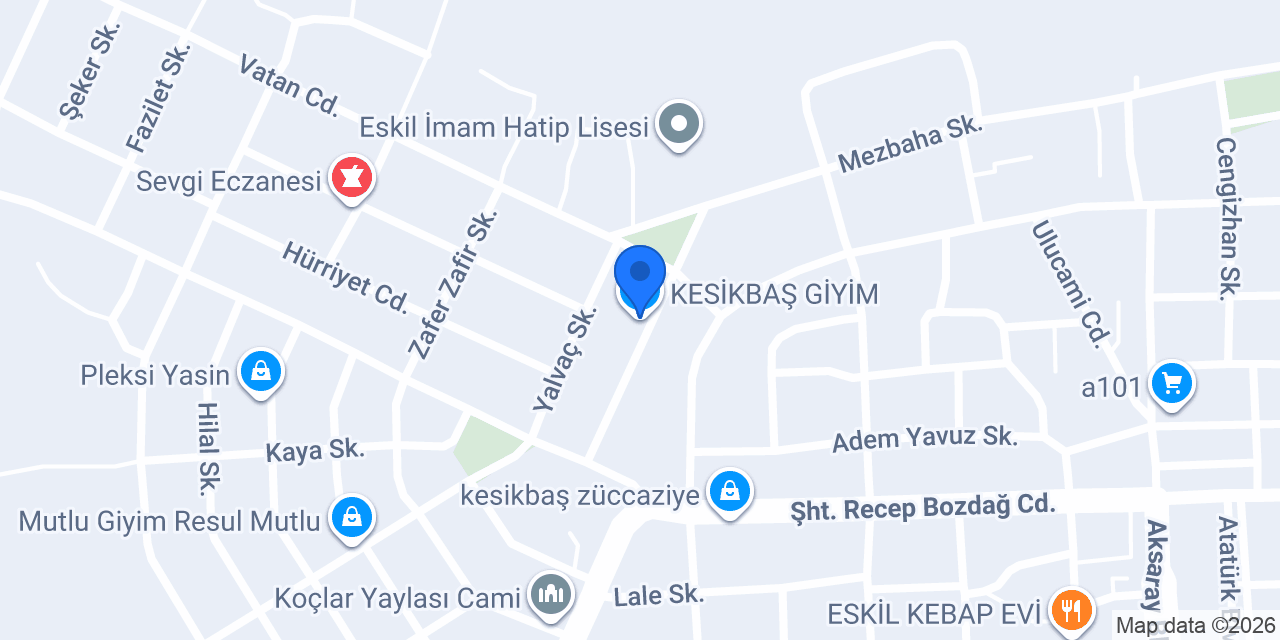 KESİKBAŞ GİYİM konumu
