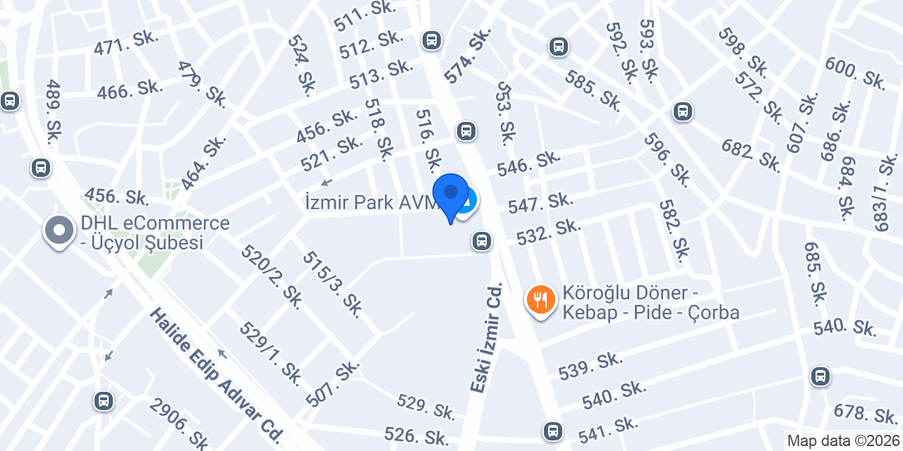 Elit Optik İzmirpark konumu