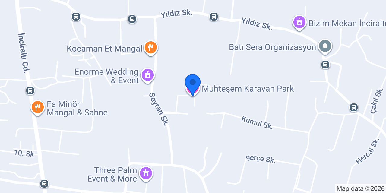 Muhteşem Karavan Park konumu