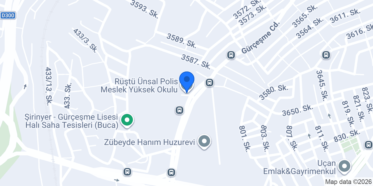 Rüştü Ünsal Polis Meslek Yüksek Okulu konumu