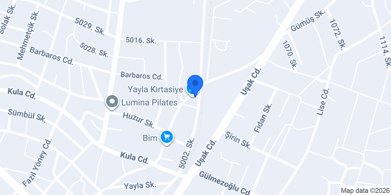 Yayla Kırtasiye konumu