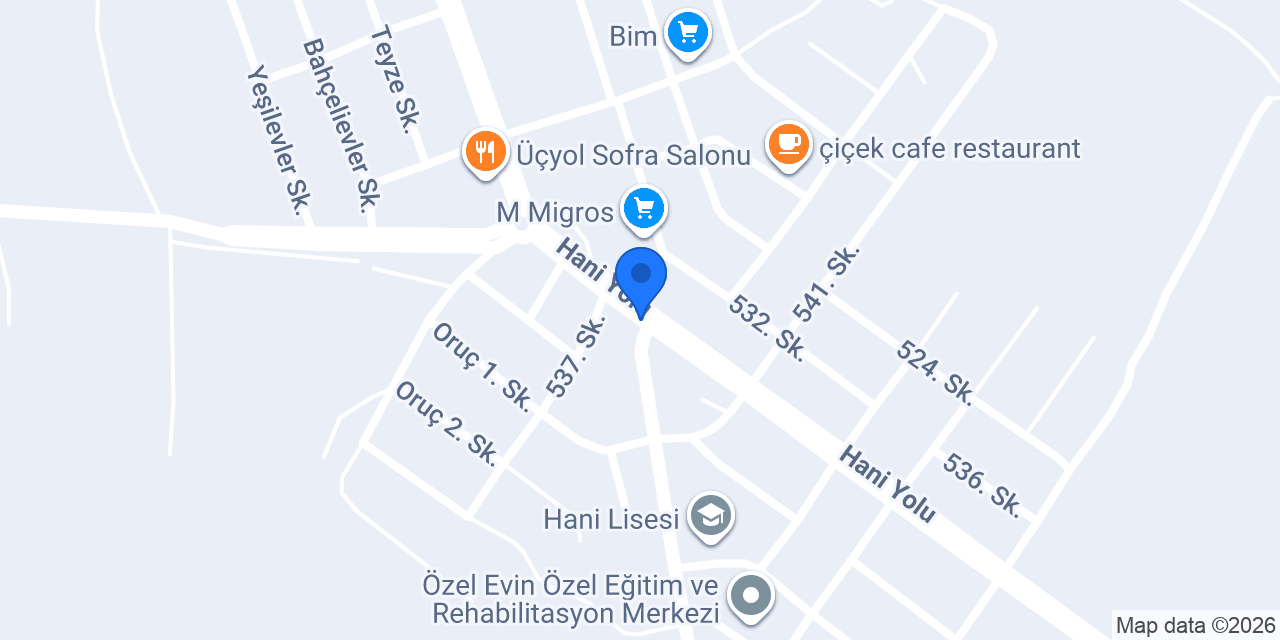 Kuaför Hamza Alkın konumu