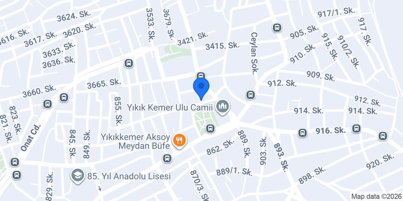 Toptancınız ÇAVDAR konumu