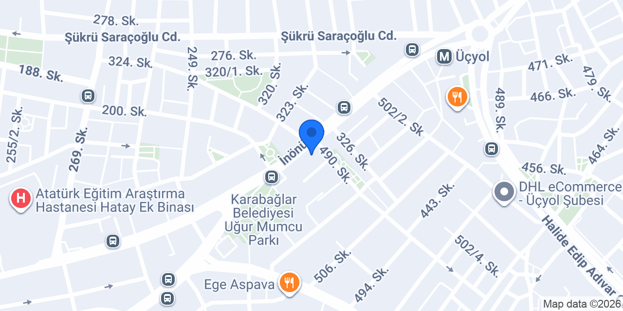 Akbank Üçyol/İzmir Şubesi konumu