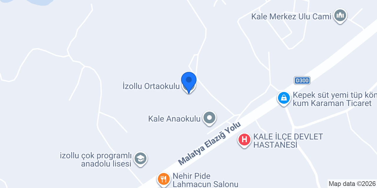 İzollu Ortaokulu konumu