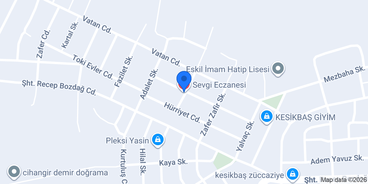 Sevgi Eczanesi konumu