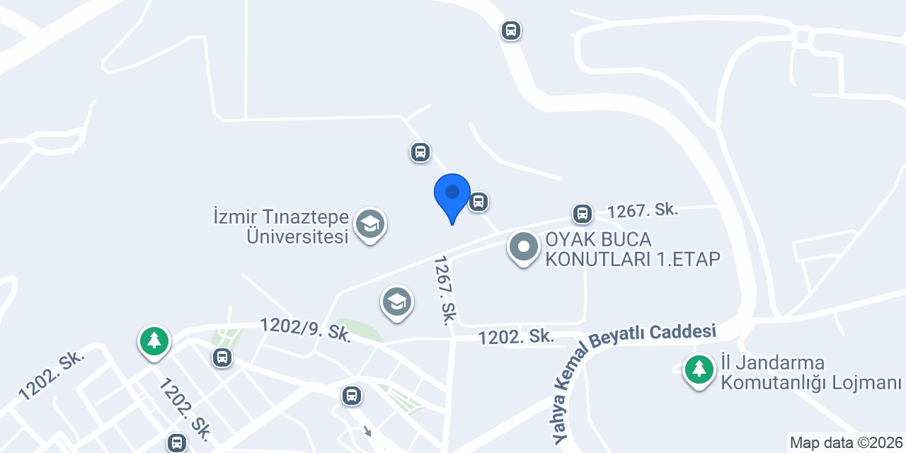 İzmir Tınaztepe Üniversitesi Rektörlük konumu