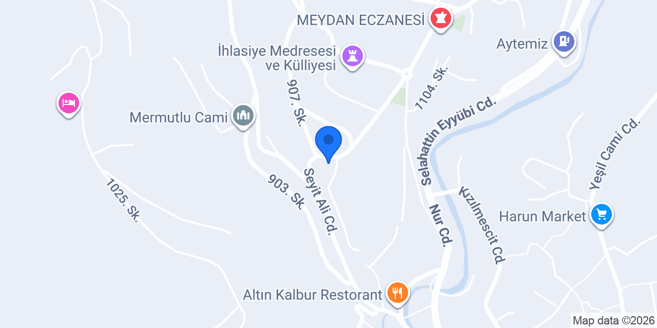 1 Nolu Aile Sağlık Mrk. konumu