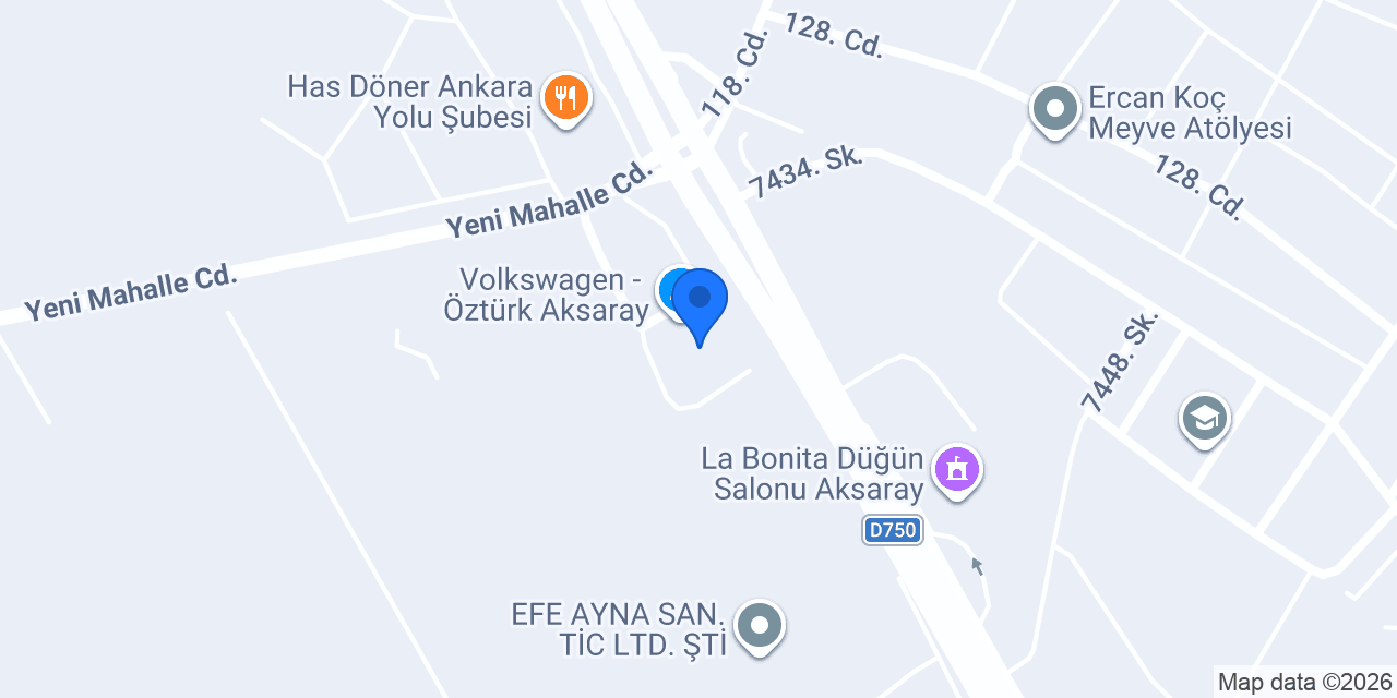 DOD Öztürk Aksaray konumu