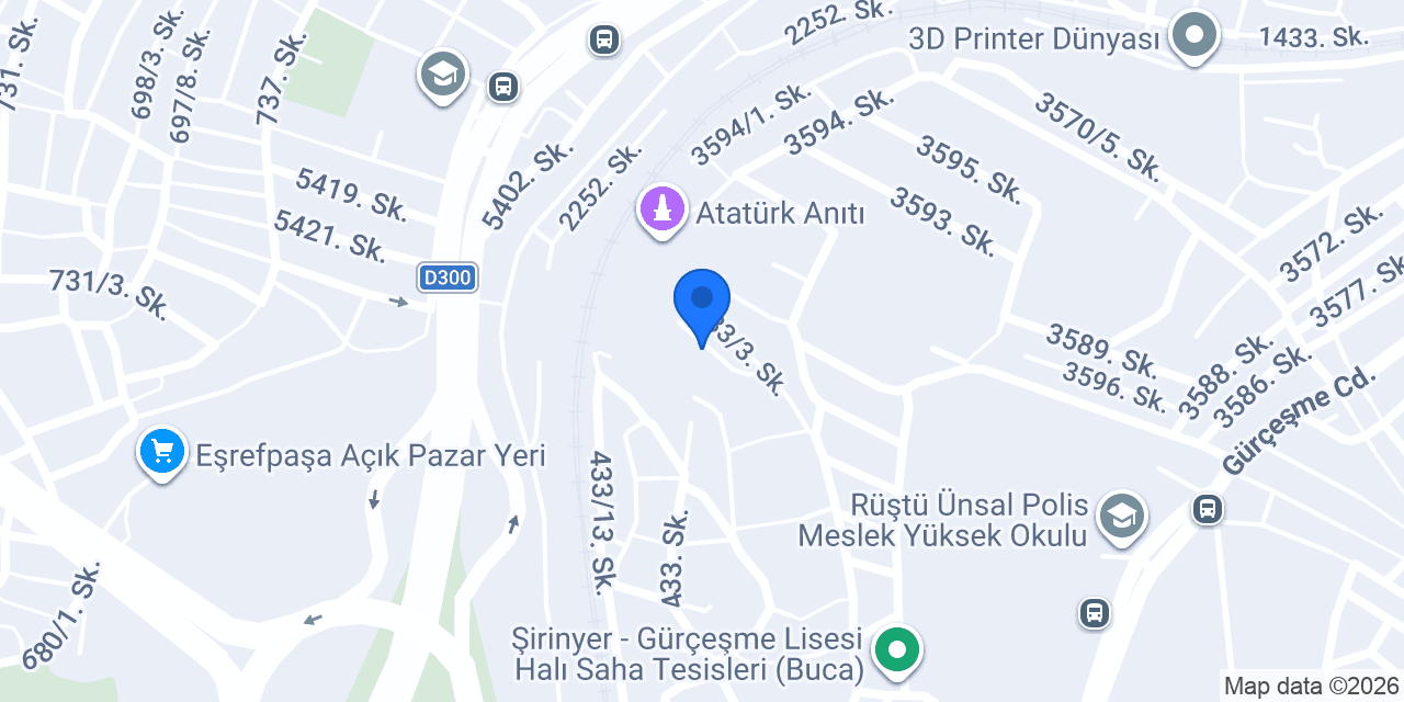 Boyraz Tesisat İzmir konumu