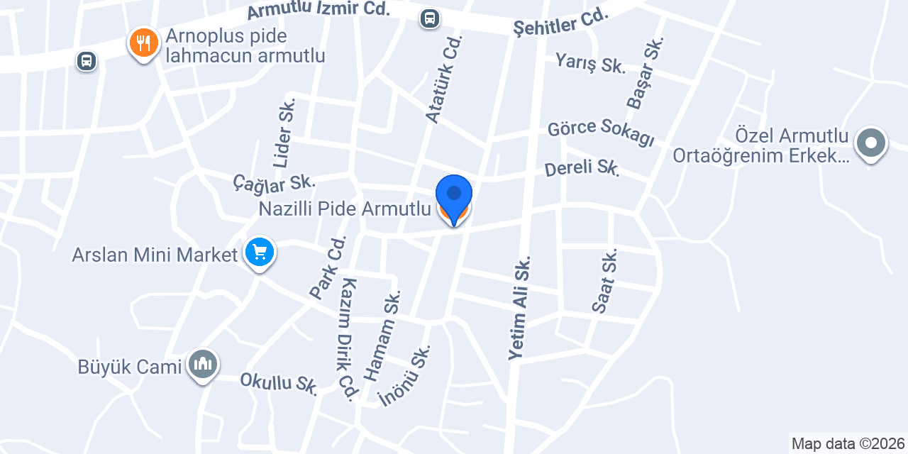 Nazilli Pide Armutlu konumu