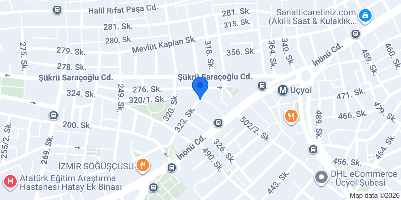 Hatay Unlu Mamüller Ekmek konumu