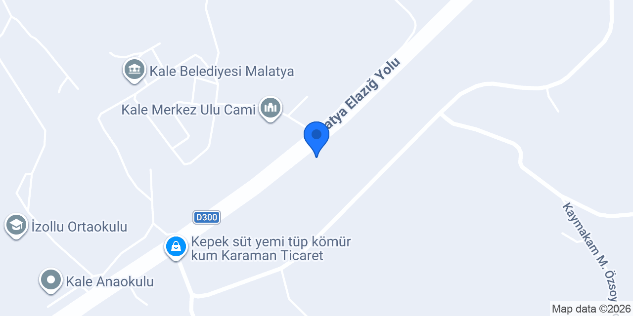 Damak Pastanesi konumu