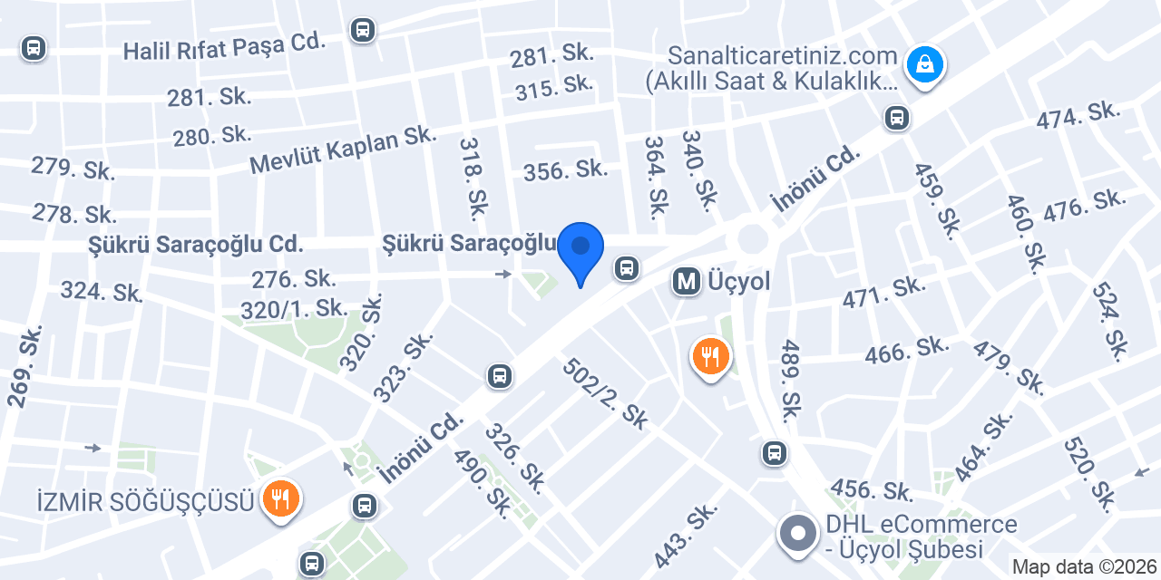Eminevim İzmir Üçyol Şube konumu