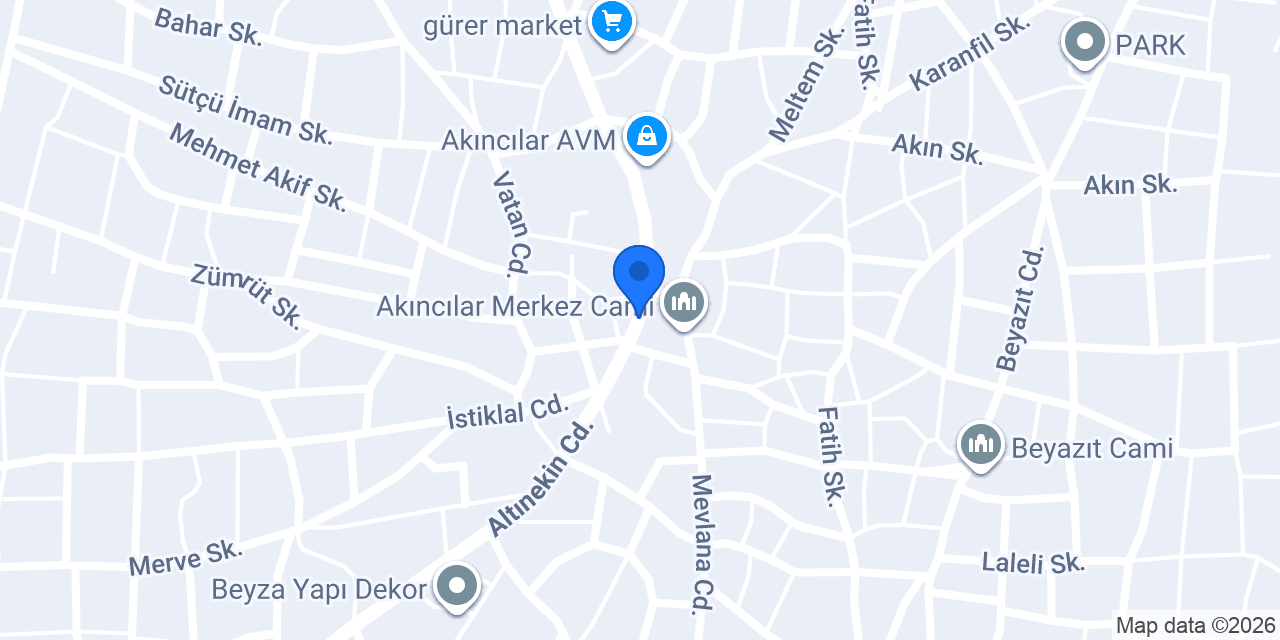 Akıncılar Elektrik konumu