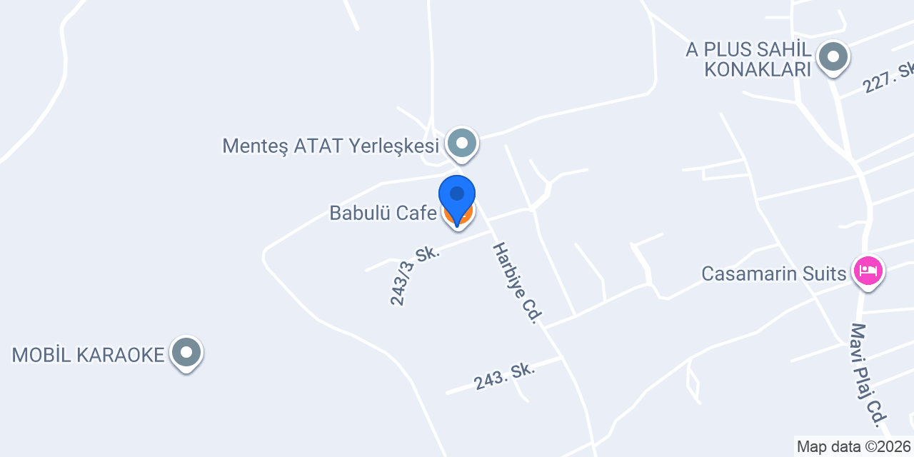 Babulü Cafe konumu