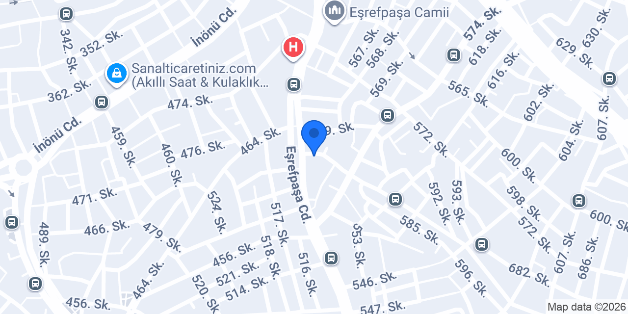 Enes Erkek Kuaförü konumu