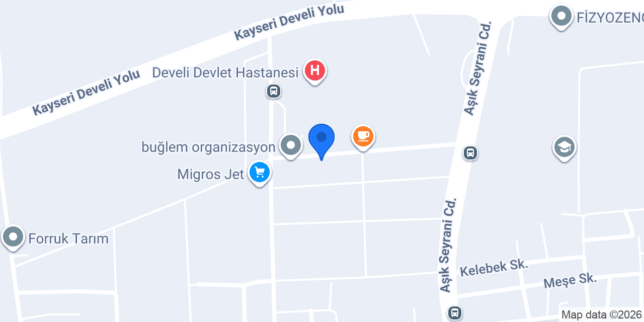 Develi Optik & Lens konumu
