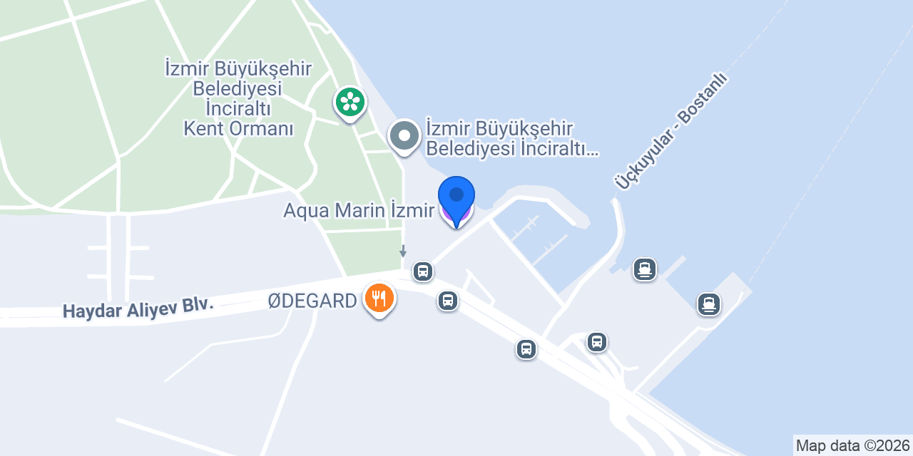 Aqua Marin İzmir konumu