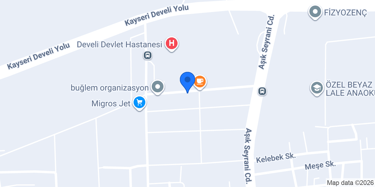 Gözmer Optik ve Lens konumu