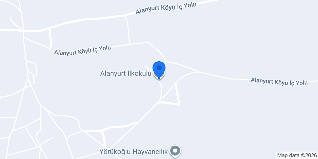 Alanyurt İlkokulu konumu